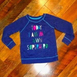 Cat & Jack Blue Superhero Sweatshirt